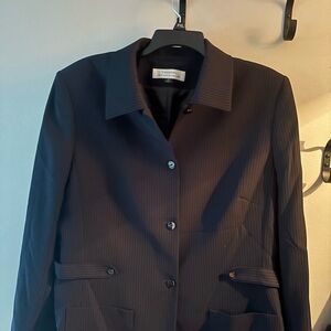 Tahari Black Blazer Classic Suit Jacket